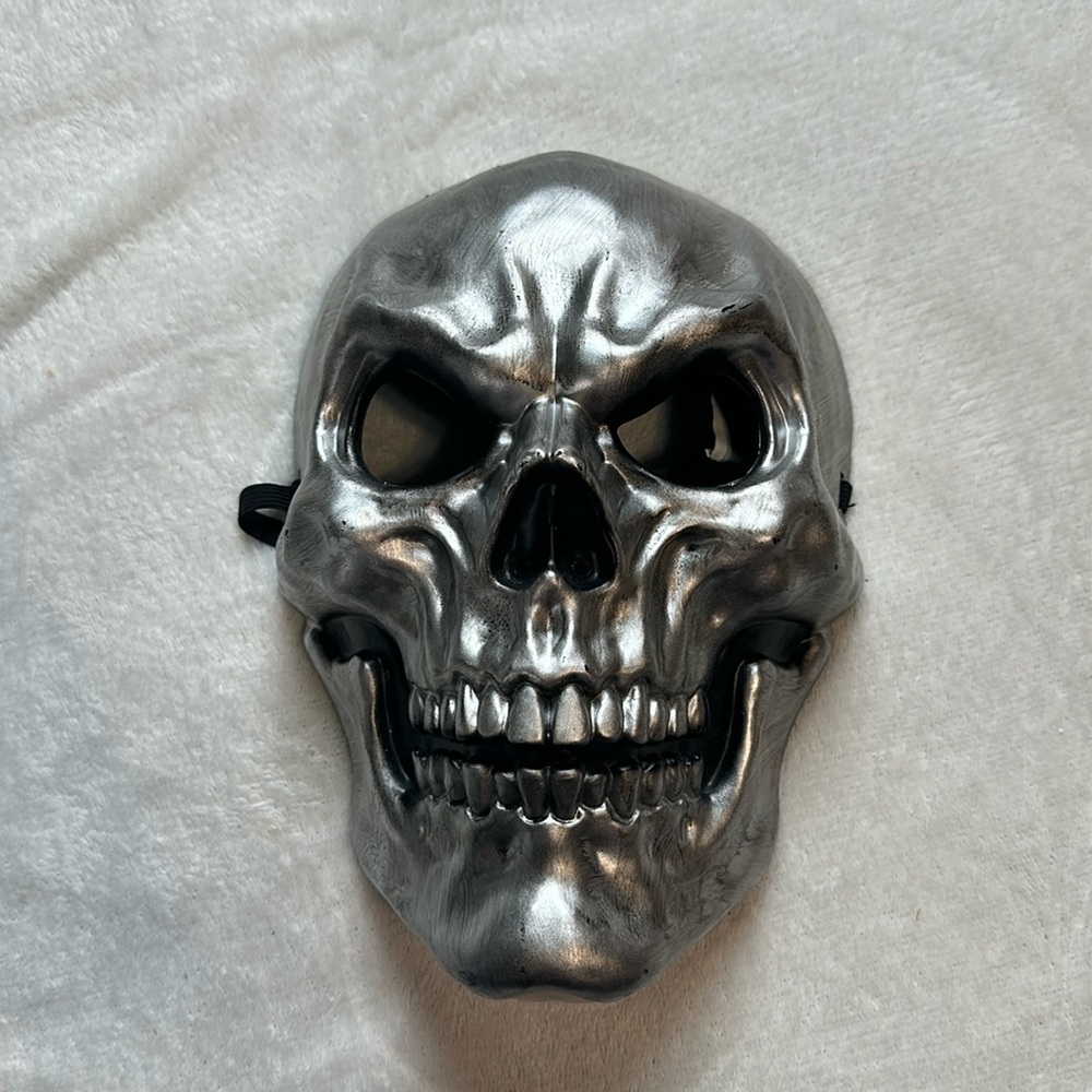 Halloween Mask silver Skeleton face. Bundle & Save!